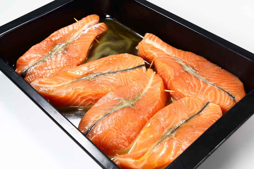 Grillet laksekotelet med honning og citron ... klik for at komme tilbage