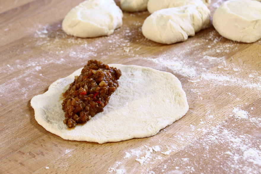 Empanadas med oksekød ... klik for at komme tilbage