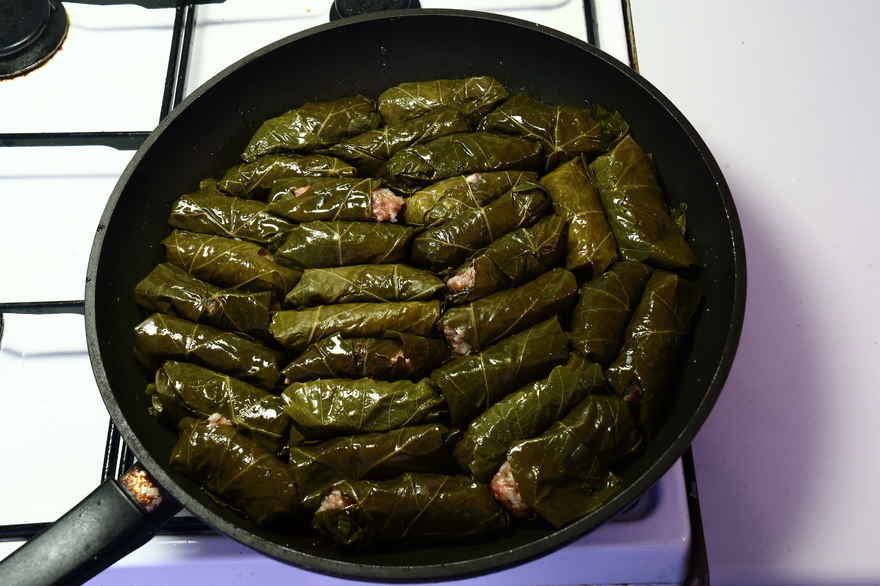 Dolma - fyldte vinblade ... klik for at komme tilbage