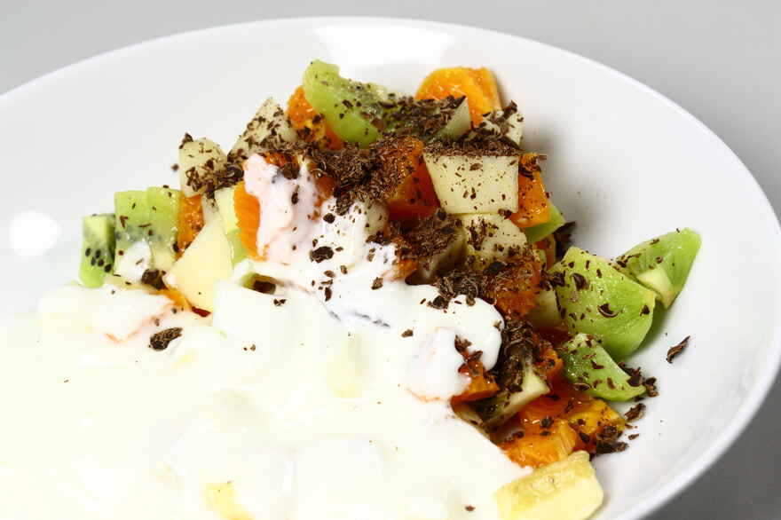 Frugtsalat med yoghurt ... klik for at komme tilbage