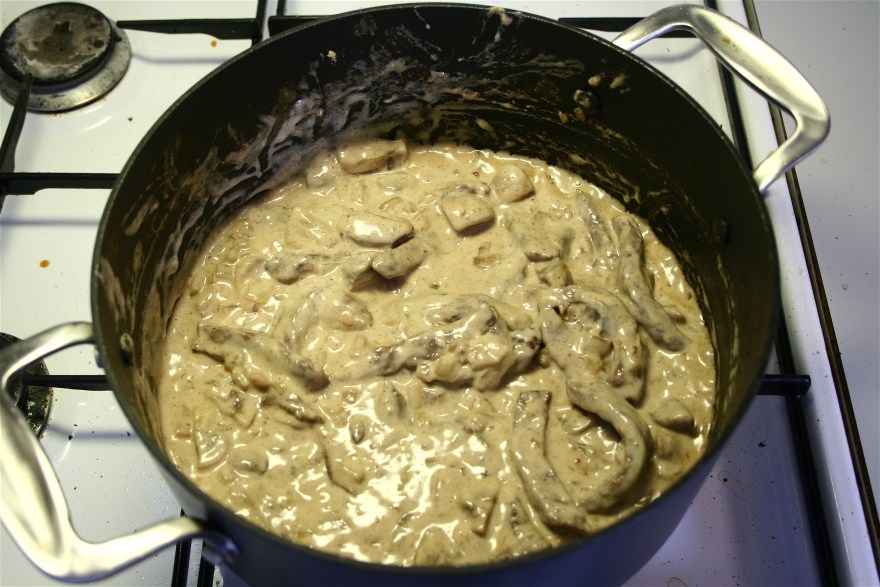 Bøf Stroganoff (Simpel) ... klik for at komme tilbage