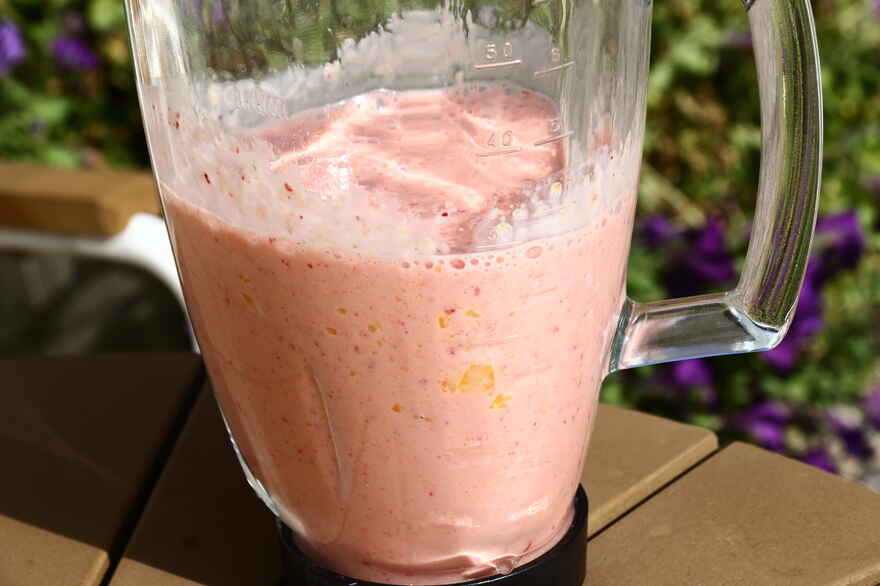 Peach Melba Smoothie ... klik for at komme tilbage