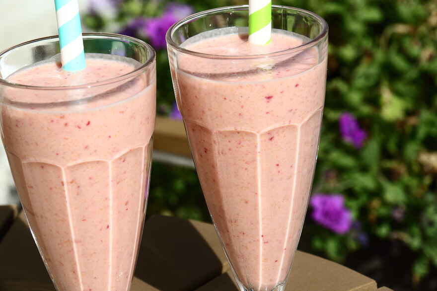 Peach Melba Smoothie ... klik for at komme tilbage