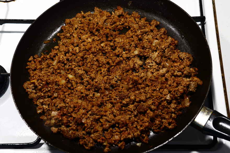 Tortilla med oksekød ... klik for at komme tilbage