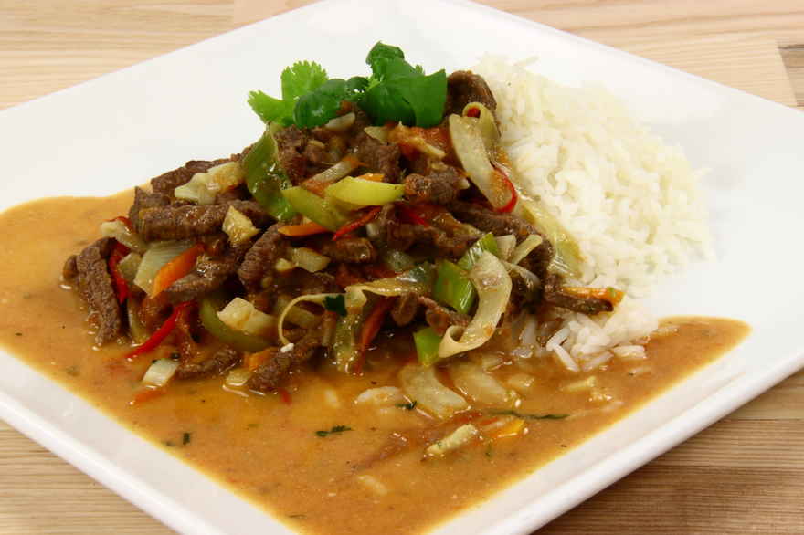 Thailandsk okseragout med lime, chili og kokosmælk ... klik for at komme tilbage