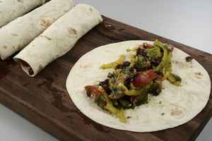 Burritos med bønnesalat og kalkun i strimler, billede 4