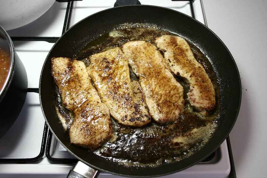 Cajun skinkeschnitzler med pastasauce ... klik for at komme tilbage