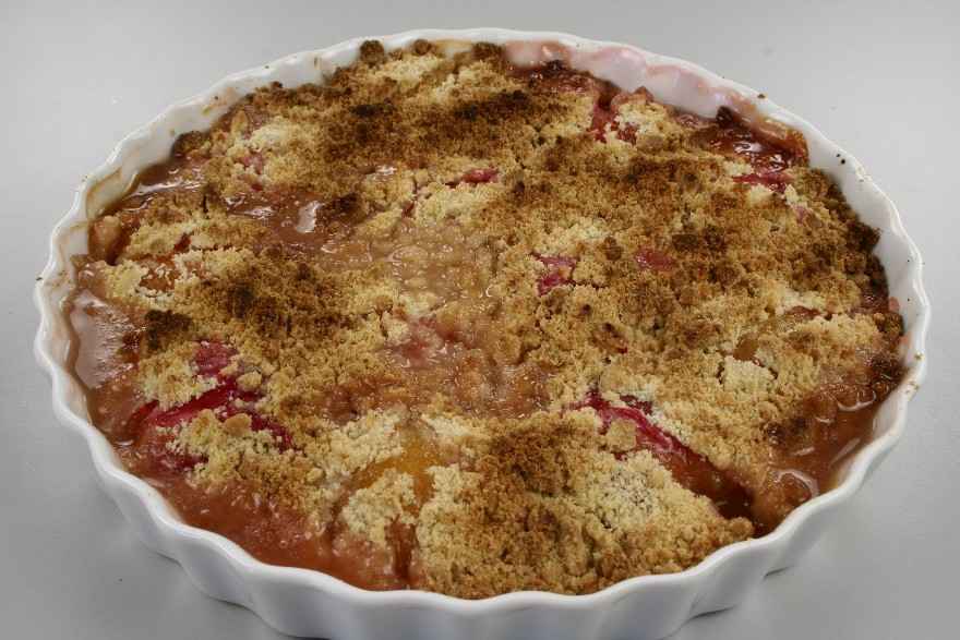 Blommetærte med crumble ... klik for at komme tilbage