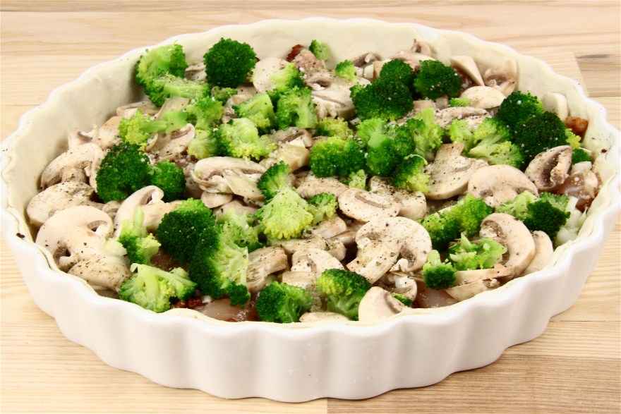 Kyllingepie med bacon og broccoli ... klik for at komme tilbage