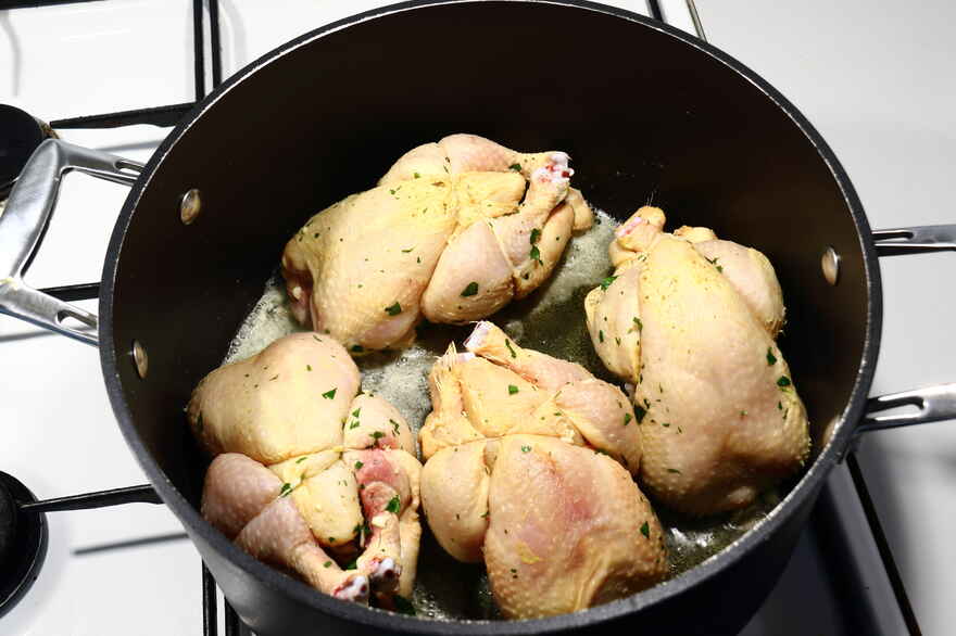 Poussin med persille og hvidløg ... klik for at komme tilbage