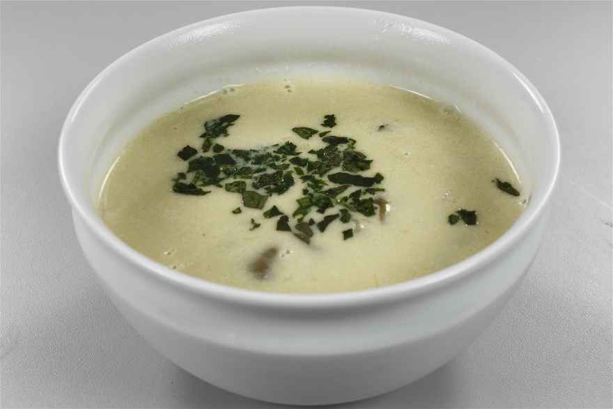 Cremesuppe med østershatte og spansk kørvel ... klik for at komme tilbage