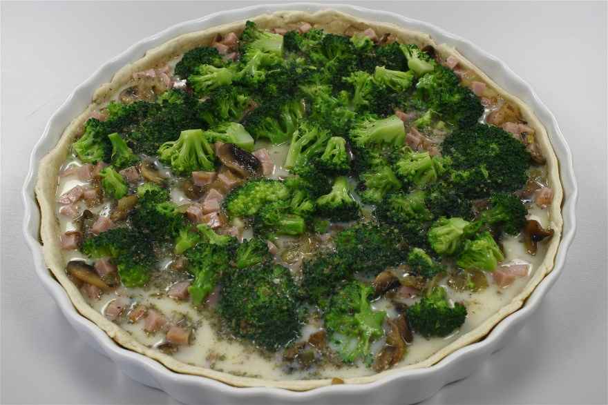 Skinketærte med broccoli ... klik for at komme tilbage
