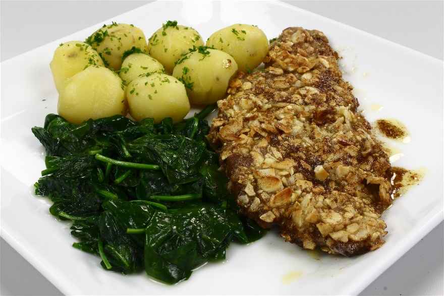 Mandelpanerede wienerschnitzler ... klik for at komme tilbage