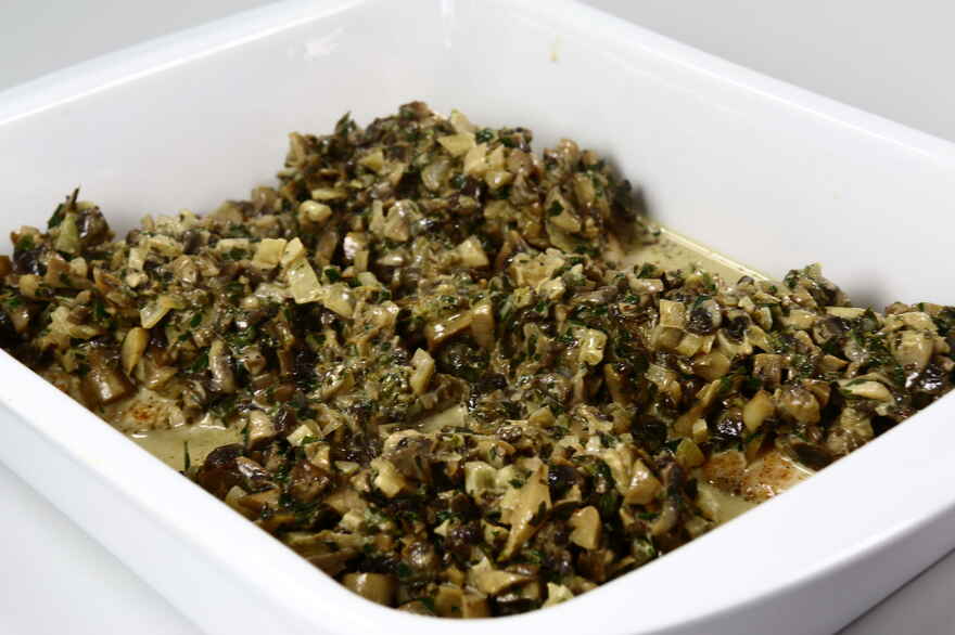Kalkunschnitzel, ovngratineret, med champignon ... klik for at komme tilbage