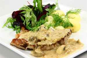 Koteletter med champignoncitronsauce, billede 4