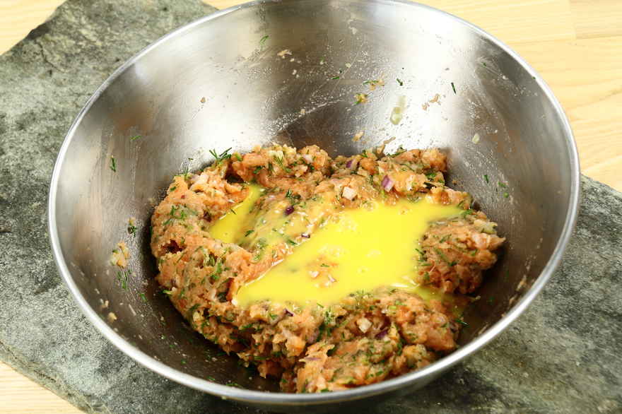 Laksetatar med dild og salat ... klik for at komme tilbage