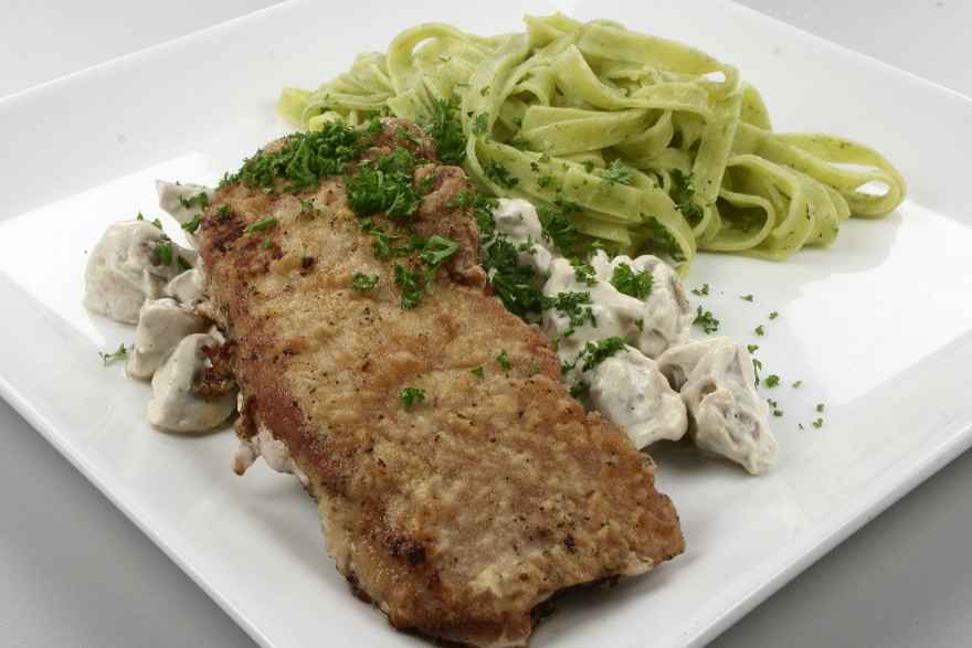 Champignonschnitzel ... klik for at komme tilbage