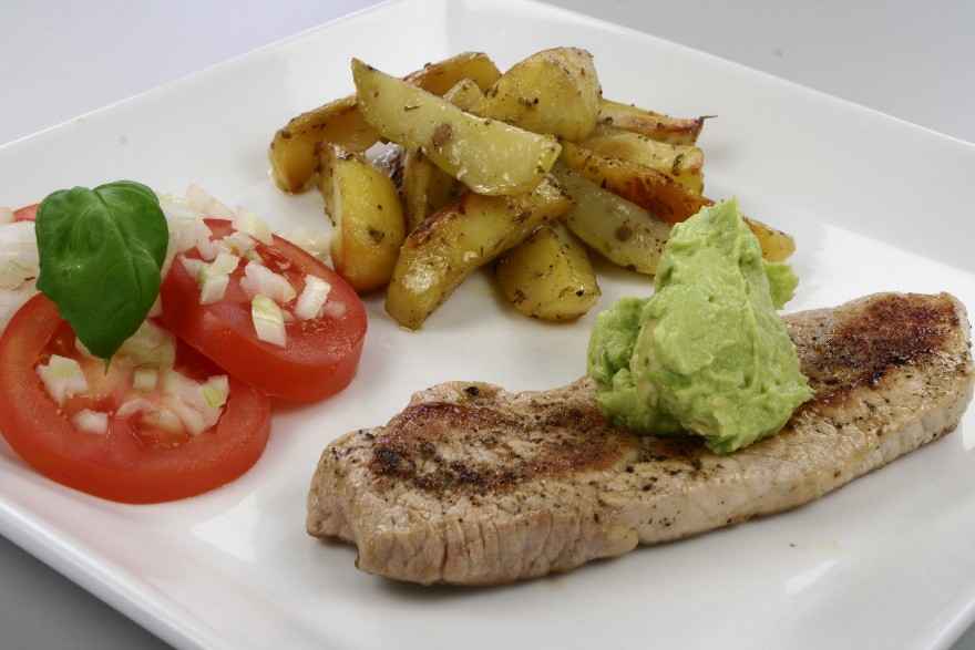 Skinkeschnitzel med avocadomos ... klik for at komme tilbage