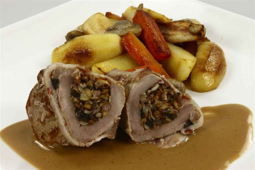 Vildsvinefilet med svampe ... klik for at komme tilbage