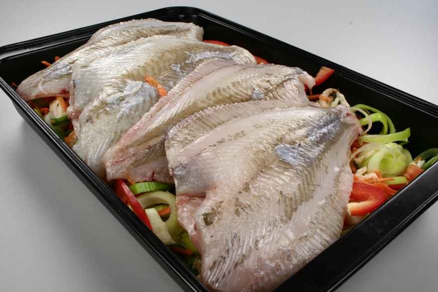 Fladfisk i ovn med grønsager ... klik for at komme tilbage