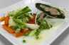 Laks i filodej med nye grønsager i parmesansky ... klik på billedet for at komme tilbage