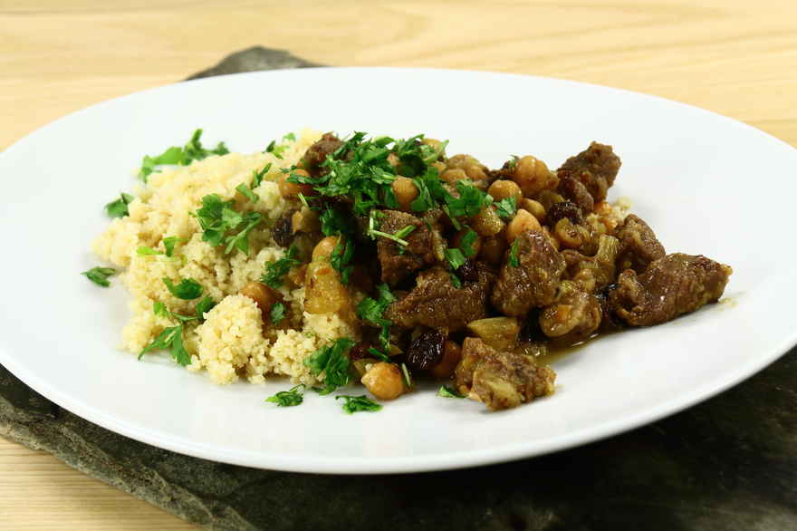 Lamme-tagine med fennikel, kikærter, rosiner og citron ... klik for at komme tilbage