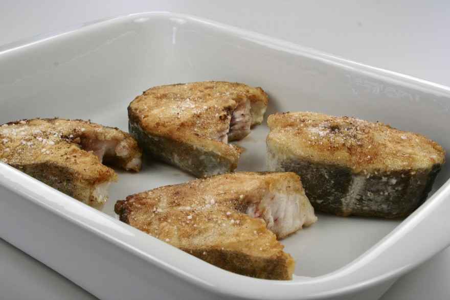Torskesteaks i fad med øl ... klik for at komme tilbage