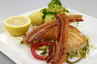 Smørfisk med porrekompot, sprød kartoffel og bacon
 ... klik på billedet for at komme tilbage