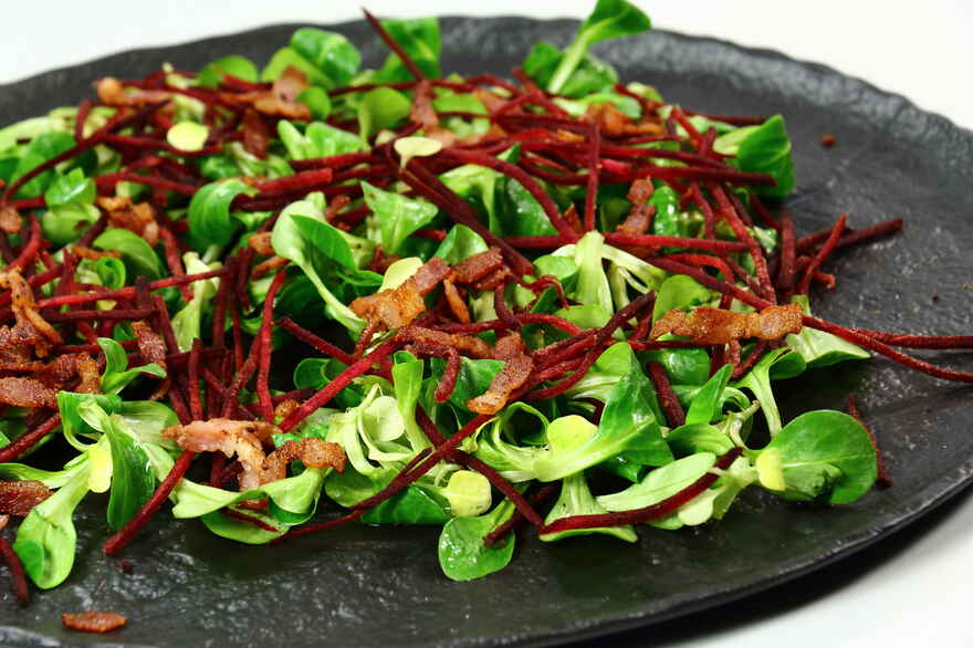 Grøn salat med torskerogn ... klik for at komme tilbage