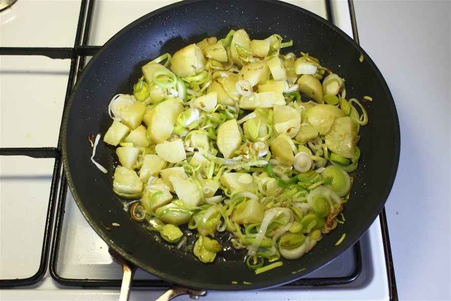 Bondeomelet med skinke ... klik for at komme tilbage